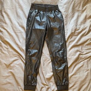 Buffalo David Bitton Black Faux Leather Pants